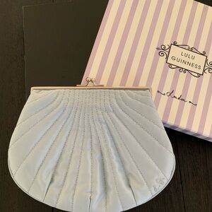 Lulu Guinness Light Grey/Bluish Clutch